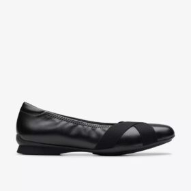 Ballerines Jazmynn Gem en cuir noir pour femme