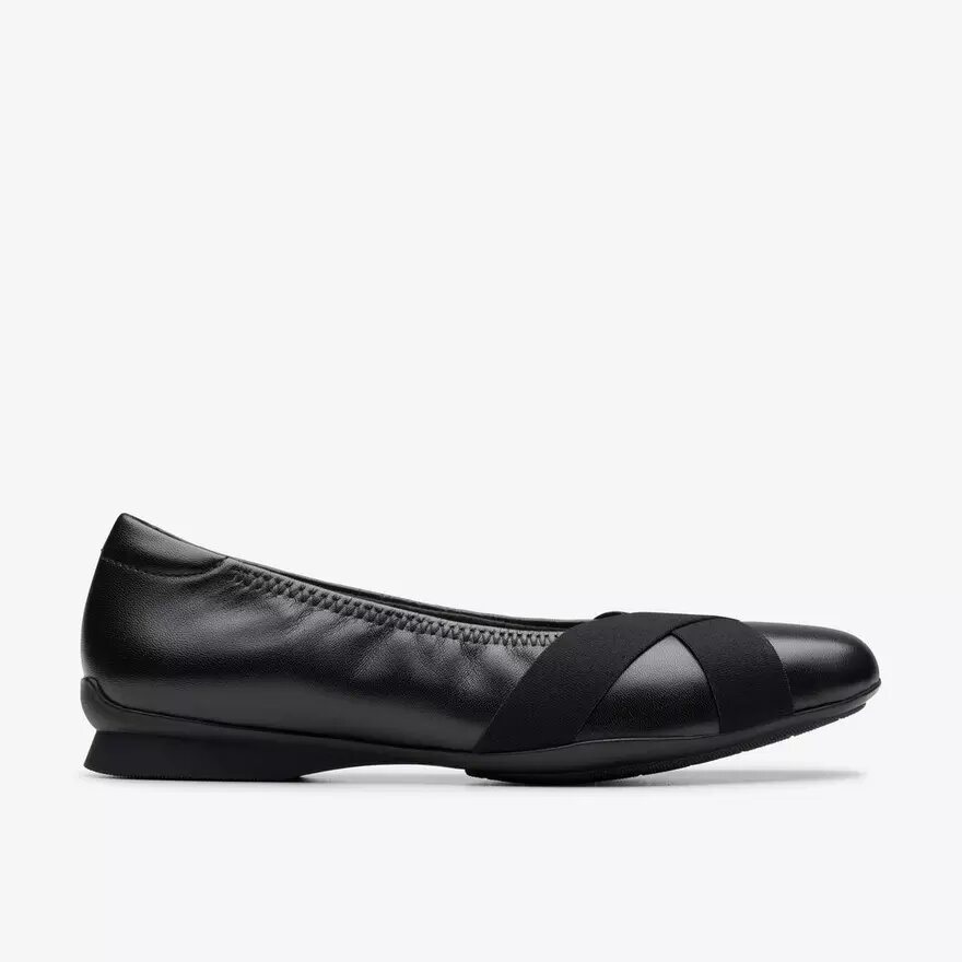 Ballerines Jazmynn Gem en cuir noir pour femme Ballerines Jazmynn Gem en cuir noir pour femme