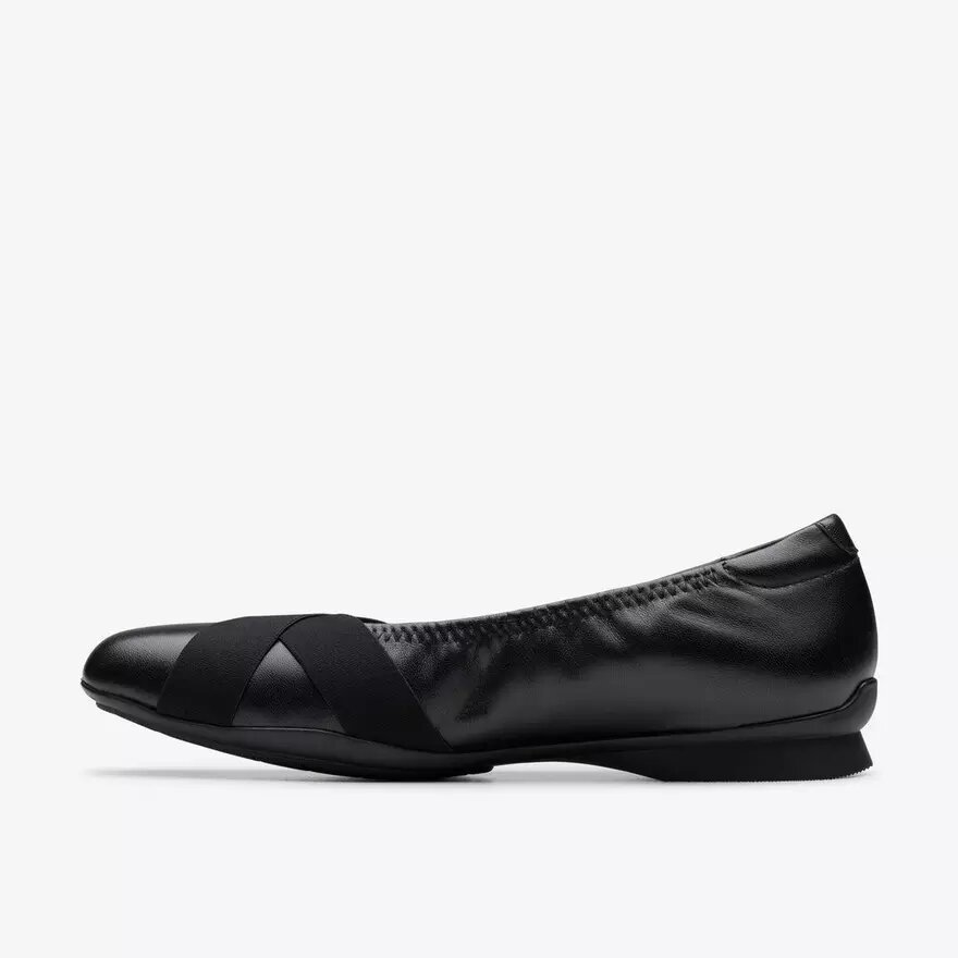 Ballerines Jazmynn Gem en cuir noir pour femme Ballerines Jazmynn Gem en cuir noir pour femme