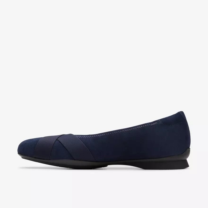 Ballerines Jazmynn Gem en daim bleu marine pour femme Ballerines Jazmynn Gem en daim bleu marine pour femme