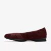 Ballerines Jazmynn Gem en daim merlot pour femme Ballerines Jazmynn Gem en daim merlot pour femme