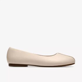 Ballerines Livia Lily en cuir crème pour femme