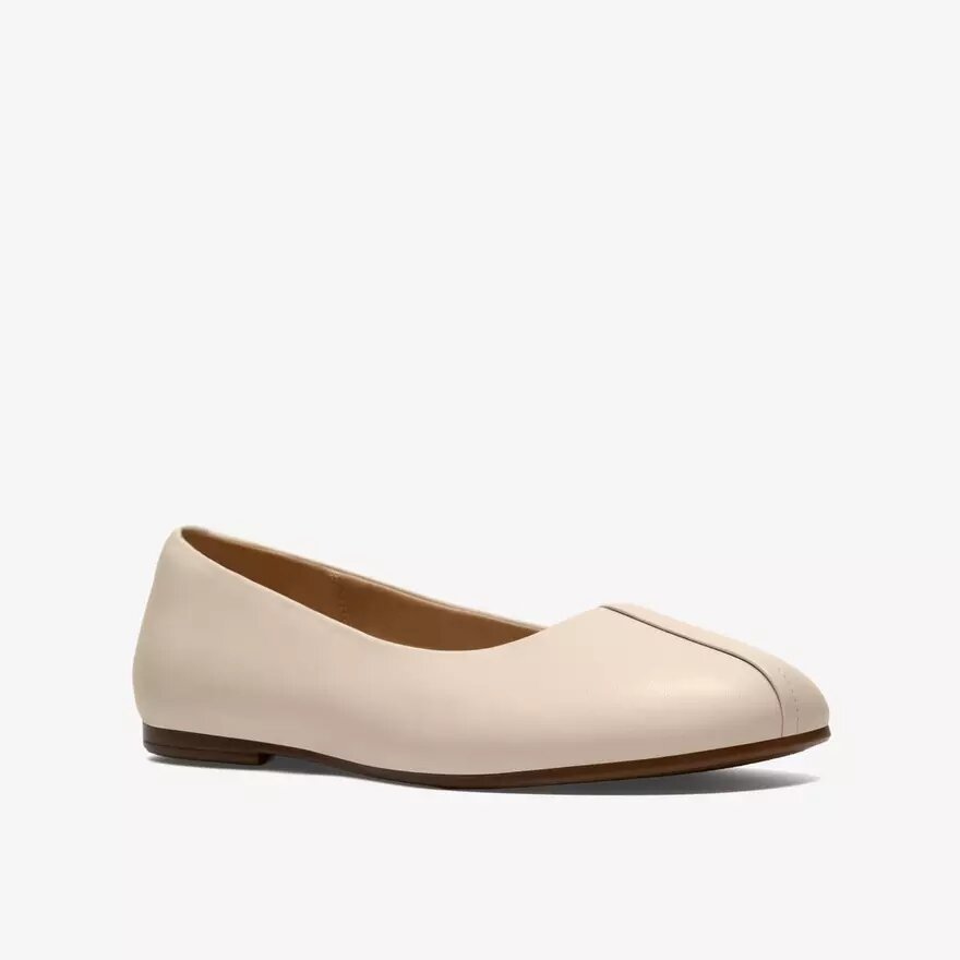 Ballerines Livia Lily en cuir crème pour femme Ballerines Livia Lily en cuir crème pour femme
