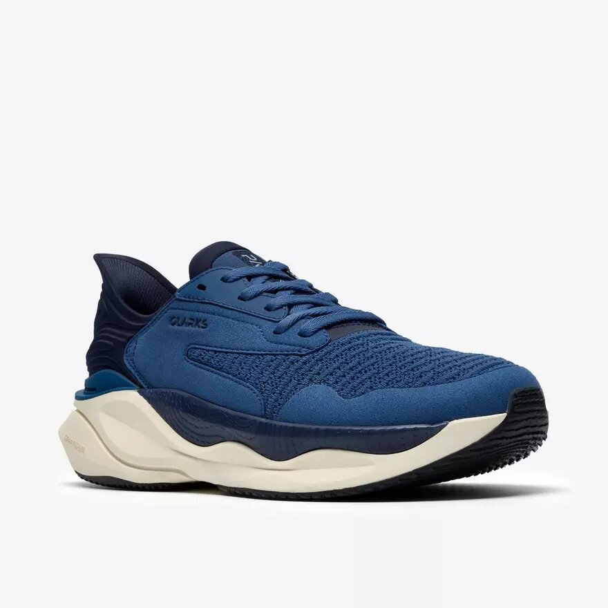 Baskets de marche bleues pour homme Baskets de marche bleues pour homme