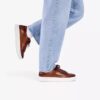 Baskets Goswell Tie en cuir beige pour homme Baskets Goswell Tie en cuir beige pour homme