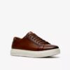 Baskets Goswell Tie en cuir beige pour homme Baskets Goswell Tie en cuir beige pour homme