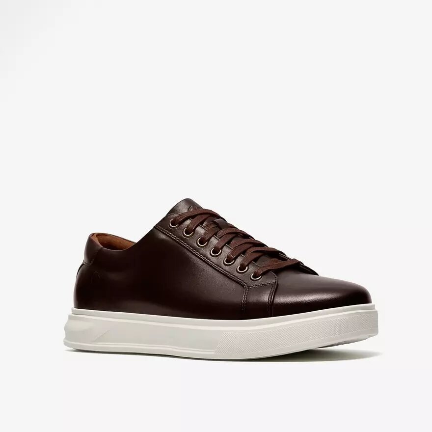 Baskets Goswell Tie en cuir marron pour homme Baskets Goswell Tie en cuir marron pour homme