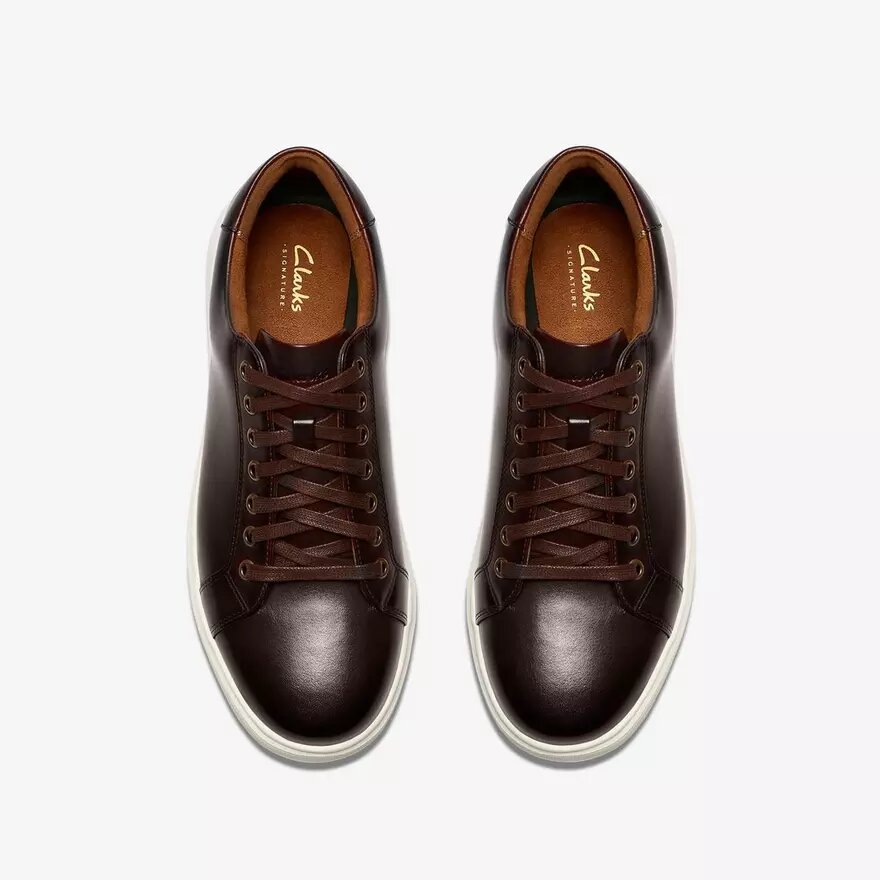 Baskets Goswell Tie en cuir marron pour homme Baskets Goswell Tie en cuir marron pour homme