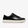 Baskets Goswell Tie en cuir noir pour homme Baskets Goswell Tie en cuir noir pour homme