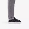 Baskets Goswell Tie en cuir noir pour homme Baskets Goswell Tie en cuir noir pour homme