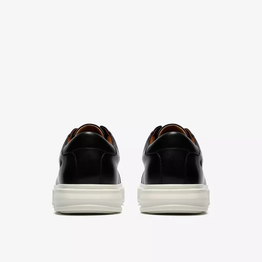 Baskets Goswell Tie en cuir noir pour homme Baskets Goswell Tie en cuir noir pour homme