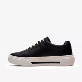 Baskets Hollyrose Zip en cuir noir pour femme Baskets Hollyrose Zip en cuir noir pour femme