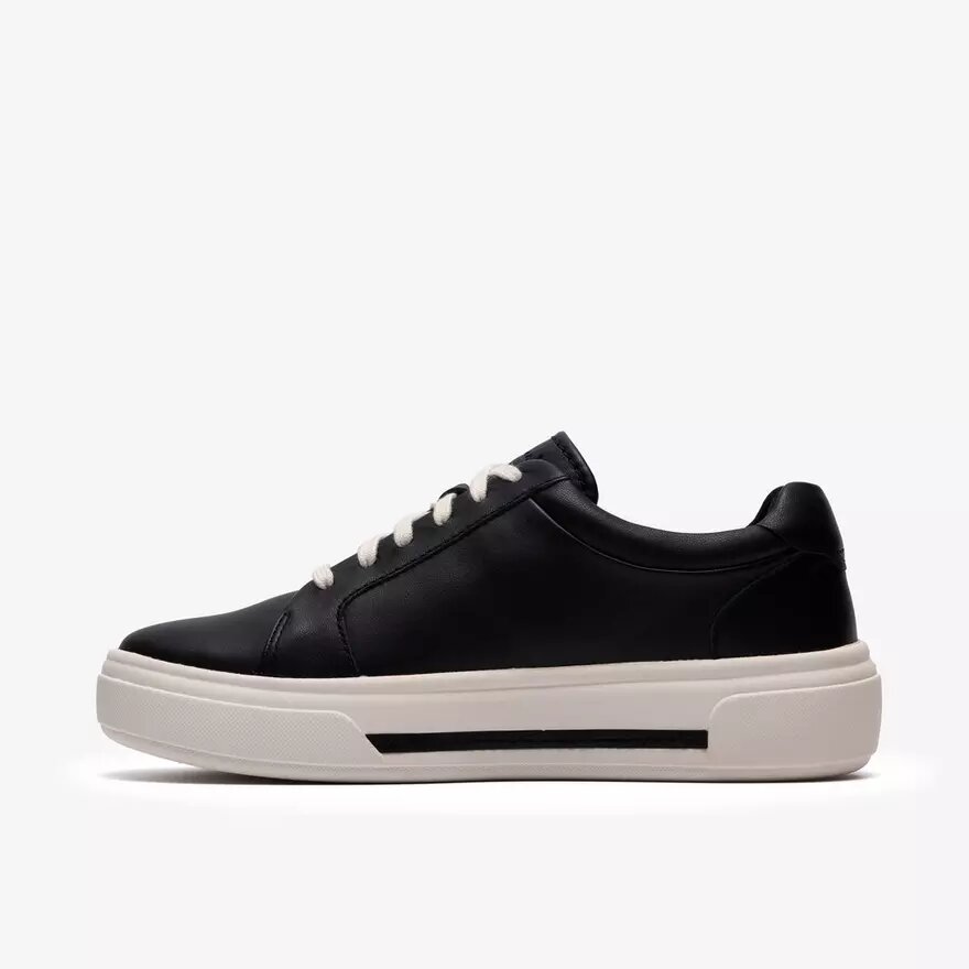 Baskets Hollyrose Zip en cuir noir pour femme Baskets Hollyrose Zip en cuir noir pour femme
