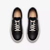 Baskets Hollyrose Zip en cuir noir pour femme Baskets Hollyrose Zip en cuir noir pour femme