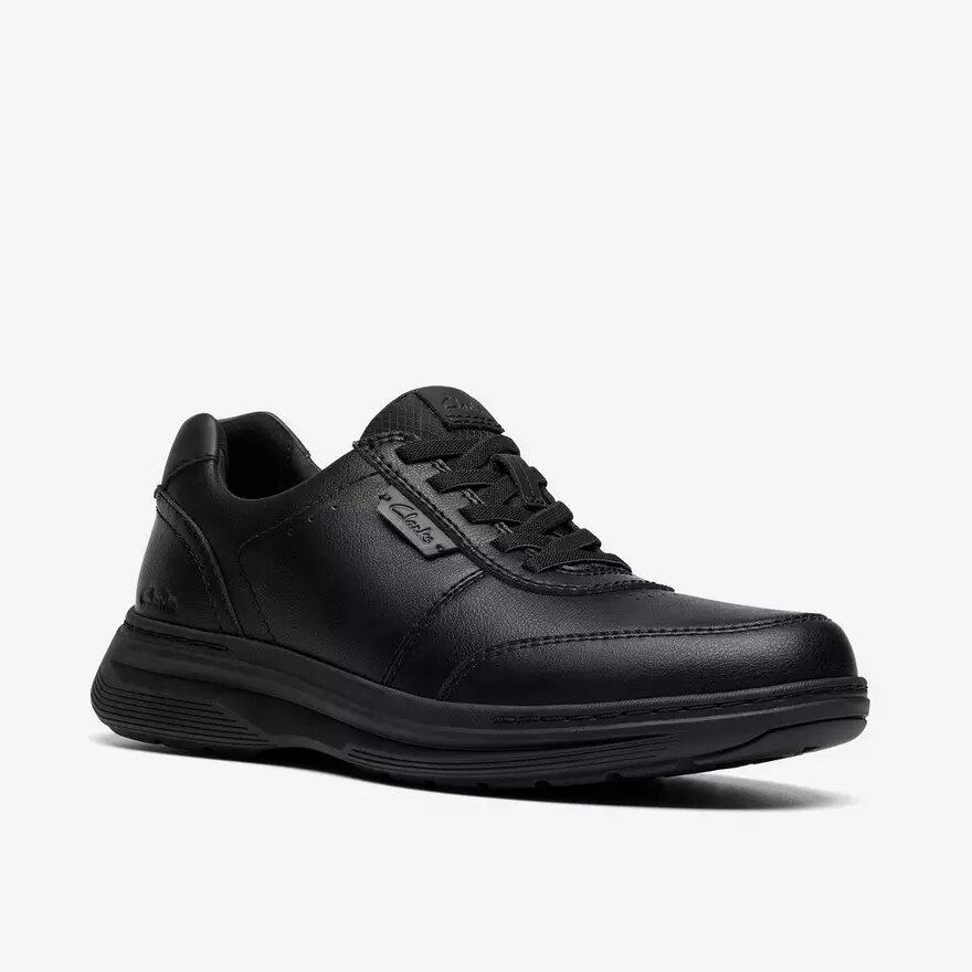 Baskets à lacets Craftwell en cuir noir pour homme | Clark’s Baskets à lacets Craftwell en cuir noir pour homme | Clark’s