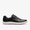 Baskets à lacets Mapstone en cuir noir pour homme