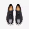 Baskets à lacets Mapstone en cuir noir pour homme