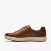 Baskets à lacets Mapstone pour homme en cuir beige