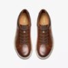 Baskets à lacets Mapstone pour homme en cuir beige