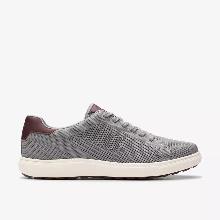 Baskets à lacets Mapstone pour homme, en tricot gris Baskets à lacets Mapstone pour homme, en tricot gris
