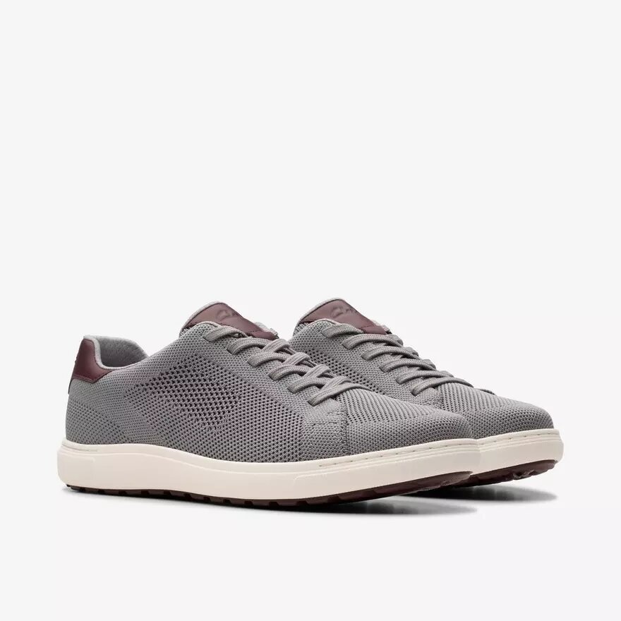 Baskets à lacets Mapstone pour homme, en tricot gris Baskets à lacets Mapstone pour homme, en tricot gris