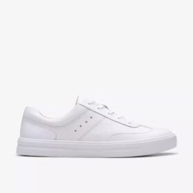 Baskets Makea Court en cuir blanc pour femme