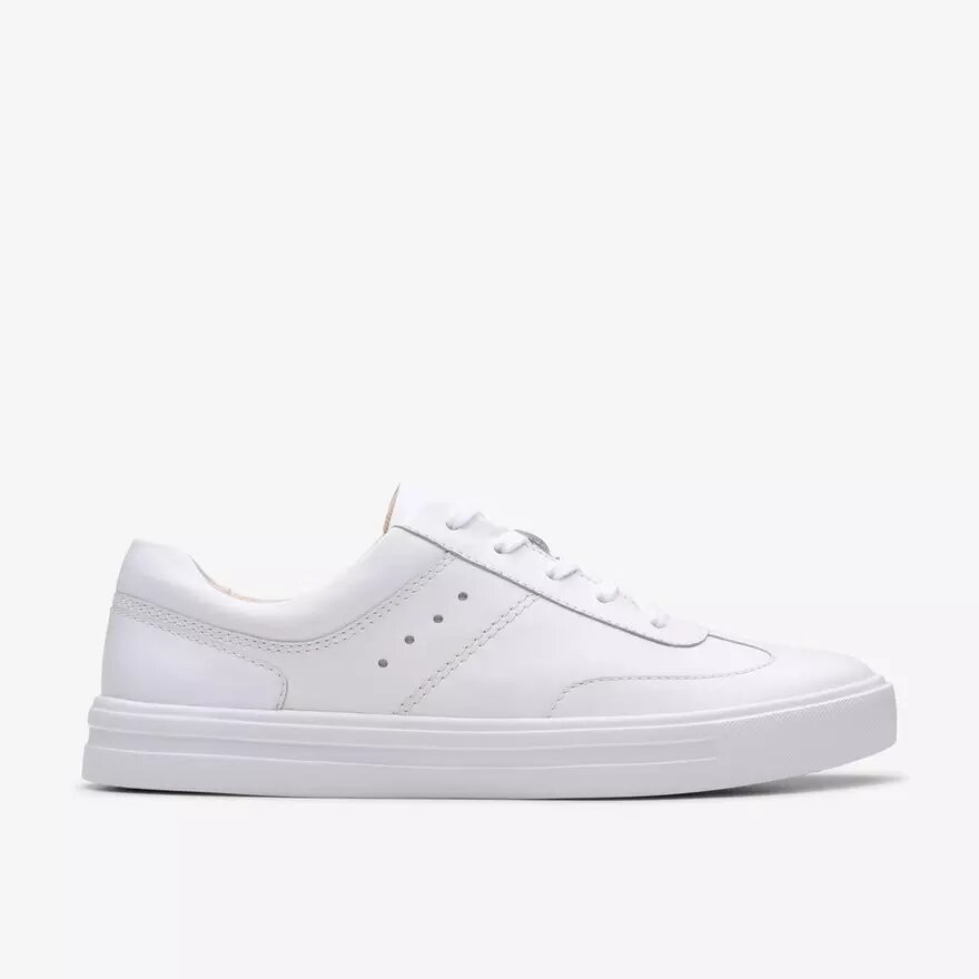 Baskets Makea Court en cuir blanc pour femme Baskets Makea Court en cuir blanc pour femme