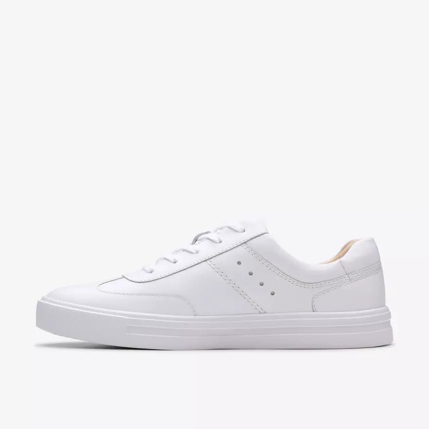 Baskets Makea Court en cuir blanc pour femme Baskets Makea Court en cuir blanc pour femme