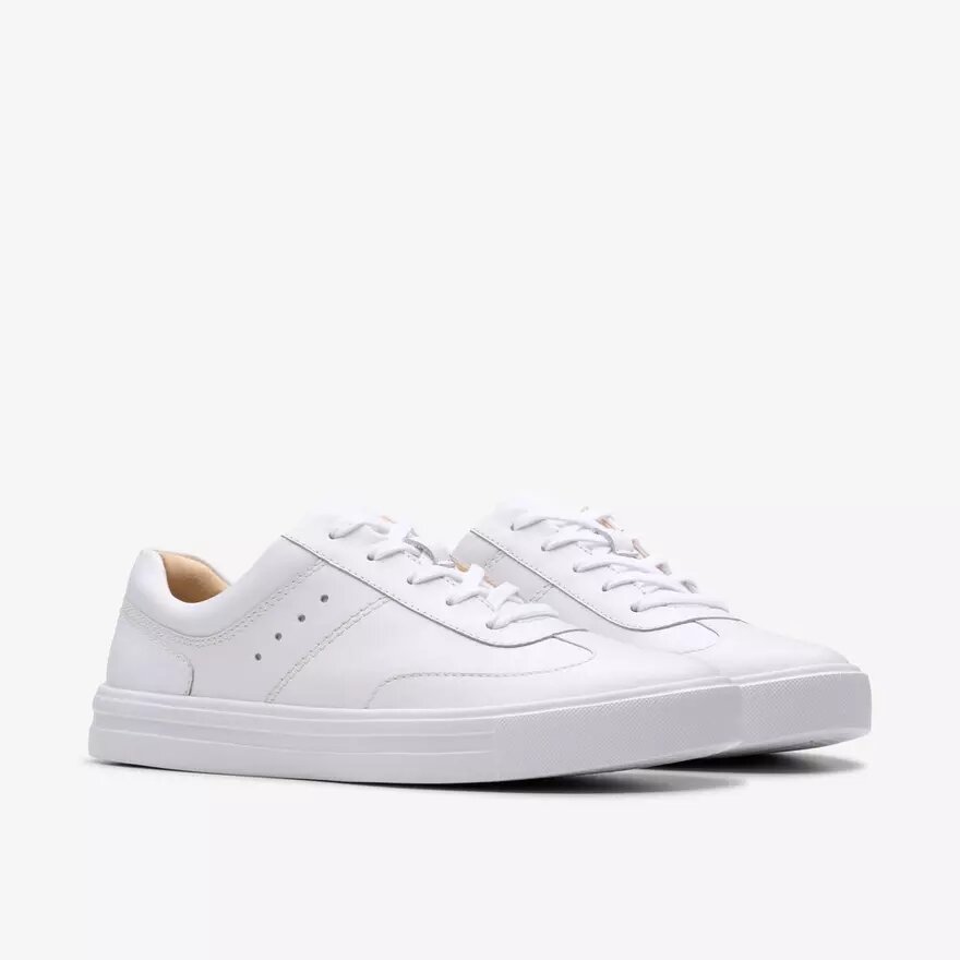 Baskets Makea Court en cuir blanc pour femme Baskets Makea Court en cuir blanc pour femme