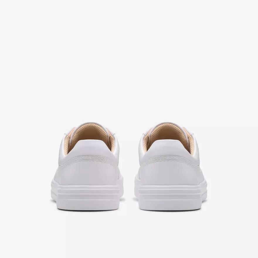 Baskets Makea Court en cuir blanc pour femme Baskets Makea Court en cuir blanc pour femme