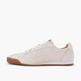 Baskets Moritz Lo2 en daim blanc cassé pour femme