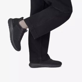 Baskets Motion Trek Lt noires en tricot pour homme