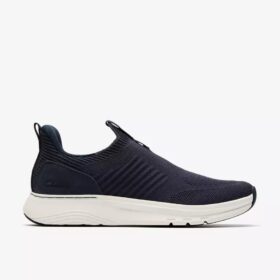 Baskets Motion Trek pour homme en tricot bleu marine