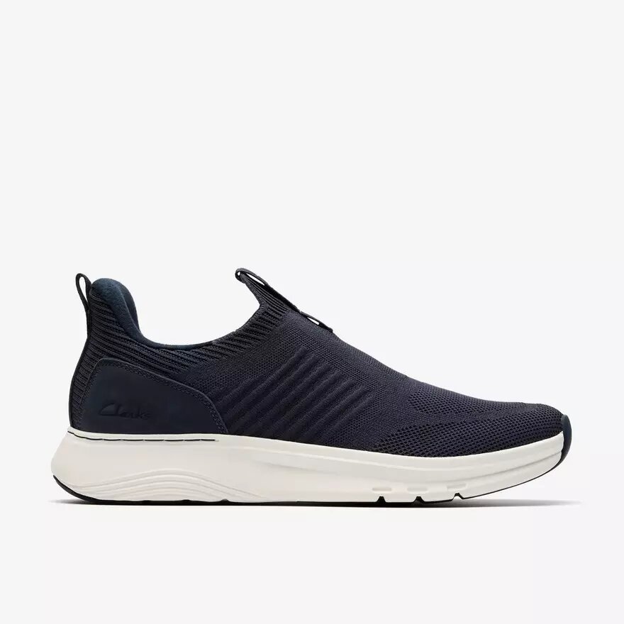 Baskets Motion Trek pour homme en tricot bleu marine Baskets Motion Trek pour homme en tricot bleu marine