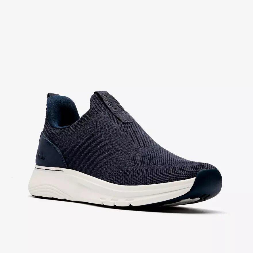 Baskets Motion Trek pour homme en tricot bleu marine Baskets Motion Trek pour homme en tricot bleu marine
