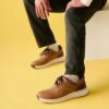 Baskets Motion Trek Pt en cuir beige foncé pour homme Baskets Motion Trek Pt en cuir beige foncé pour homme