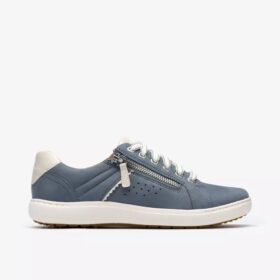 Baskets Nalle Zen en nubuck bleu pour femme