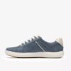 Baskets Nalle Zen en nubuck bleu pour femme