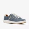 Baskets Nalle Zen en nubuck bleu pour femme