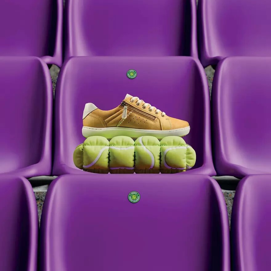 Baskets Nalle Zen pour femme en nubuck jaune Baskets Nalle Zen pour femme en nubuck jaune