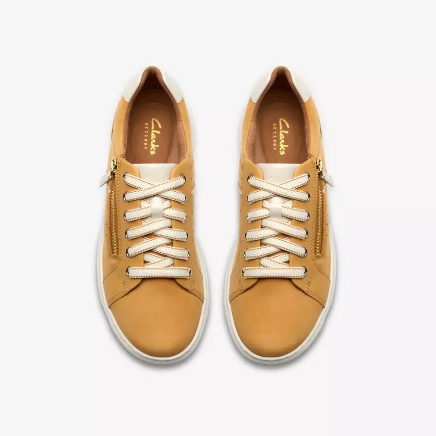 Baskets Nalle Zen pour femme en nubuck jaune Baskets Nalle Zen pour femme en nubuck jaune