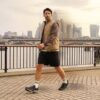Baskets Pace Rise pour homme, noir, à motifs combinés