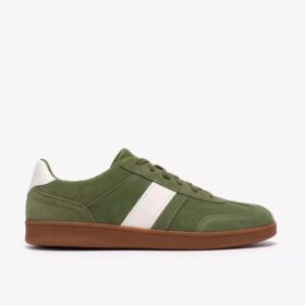 Baskets Seco Speed en daim vert pour homme