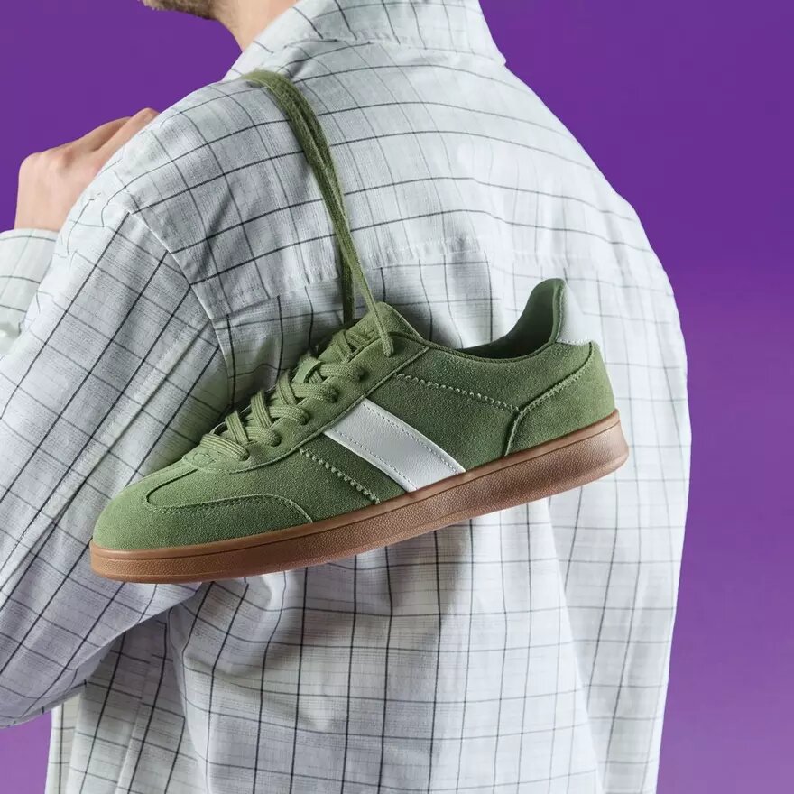 Baskets Seco Speed en daim vert pour homme Baskets Seco Speed en daim vert pour homme