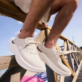 Baskets Solevana pour homme, couleur blanc cassé