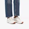 Baskets Tivoli Zip pour femme en cuir blanc cassé Baskets Tivoli Zip pour femme en cuir blanc cassé