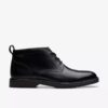 Bottes Aldwin Chaussures Chukka en cuir noir pour homme – Nous