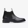 Bottes Chelsea Burchill pour homme en cuir noir Bottes Chelsea Burchill pour homme en cuir noir