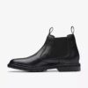 Bottes Chelsea Burchill pour homme en cuir noir Bottes Chelsea Burchill pour homme en cuir noir