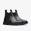 Bottes Chelsea Burchill pour homme en cuir noir Bottes Chelsea Burchill pour homme en cuir noir